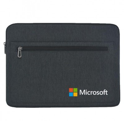 Custom Venice Tech Laptop Sleeve with an example logo shown on the front
