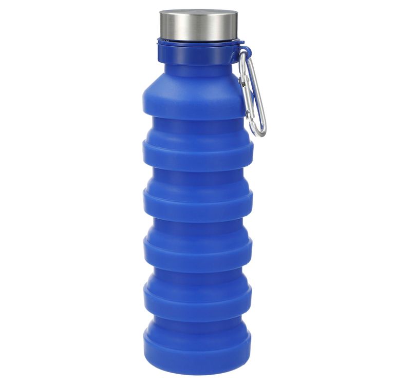 Collapsible 18 Ounce Water Bottle shown open