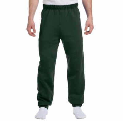 Unisex Fleece Sweatpants shown on a male model