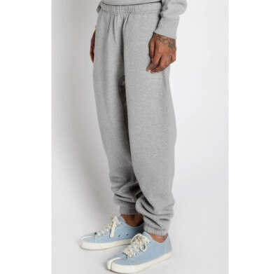 MADE Unisex Varsity Sweatpants shown on a male model