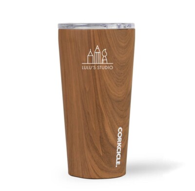 Corkcicle 16 Oz. Tumbler shown with an example logo on it