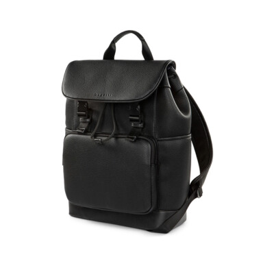 Bugatti Central Backpack shown in Black at an angle