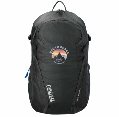 Camelbak Eco Backpack shown with an example logo on the front