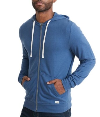 The Marine Layer Men's Zip-Up Hoodie shown on a model