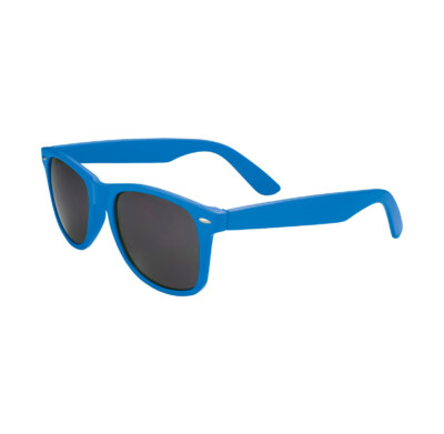 The Sun Ray Sunglasses shown in blue