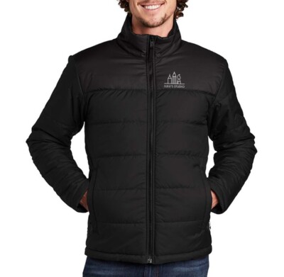 The North Face Unisex Everyday Insulated Jacket shown in TNF Black on a male model